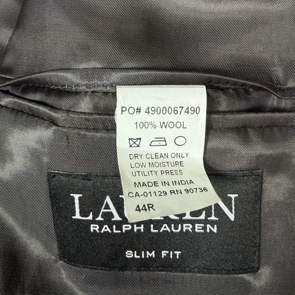 Lauren Ralph Lauren Black Label Men's 44 R Blazer Sport Coat Jacket Plaid Check
